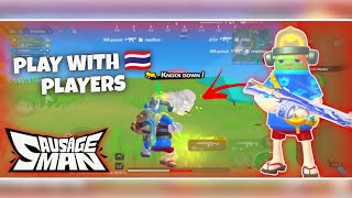 OVERPOWERED ENEMIES 🔥 With THAILAND TEAMMATES 👀 GAMEPLAY SS16 | SAUSAGE MAN