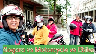 Moto Adventure : Gogoro vs Motorcycle vs Ebike