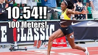 Elaine Thompson-Herah DESTROYS Field In Historic 100 Meter Dash! || 2021 Prefontaine Classic