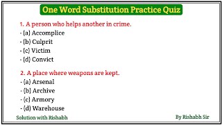 One word substitution for all competitive exams| One Word Substitution for ssc|One word substitution