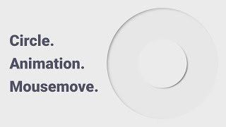 Circle Animation On Mouse Move | JavaScript | Brizman