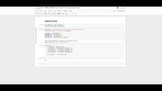 Build a simple alarm clock using python