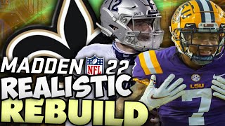 Saints Draft Derek Stingley and Carson Strong! Rebuilding The New Orleans Saints! Madden 22 Rebuild
