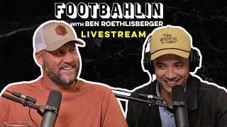 Big Ben watches Steelers vs Bills | Wild Card | Footbahlin Livestream