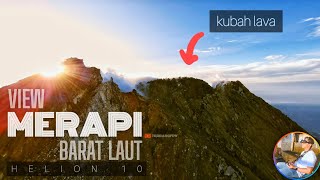 SEPERTI INI VIEW KAWAH GUNUNG MERAPI SISI BARAT LAUT - HELION10 - CADDX MOONLIGHT 4K