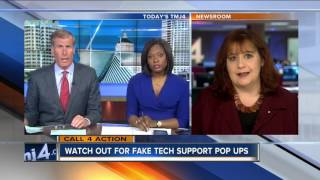 Watch out for fake tech support pop ups