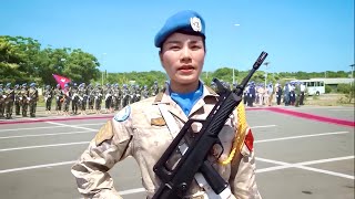 阅兵/南苏丹维和部队/中国女兵真棒/Military parade/South Sudan peacekeeping force/Chinese female soldiers are awesome