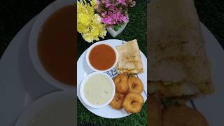 South Indian breakfast | medu vada | masala dosa #shorts