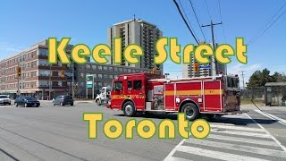 Keele Street from Wilson Avenue to Lawrence Avenue in Toronto