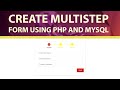 Multi Step Form PHP Mysql [Part #2]