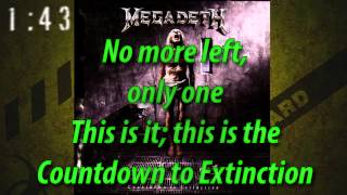 Megadeth - Countdown to Extinction (with Lyrics)