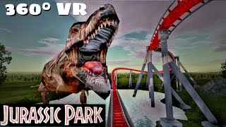 360° Jurassic Park VR Rollercoaster POV Movie themed Dino 360 도 롤러코스터 탐험 ジェットコースター