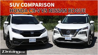 2021 Honda CR-V vs 2021 Nissan Rogue | SUV Comparison | Driving.ca