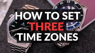 How to Set THREE Time Zones on a GMT Watch | Caller or True GMT