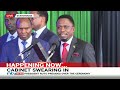 Sports CS Ababu Namwamba gets State House officials laughing as he swears in