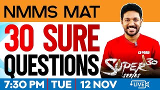 NMMS 2024 MAT | SUPER 30 | Sure Questions | Exam Winner