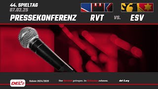 DEL2 Pressekonferenz Spieltag 44: Ravensburg Towerstars vs. ESV Kaufbeuren