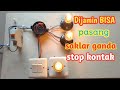 Cara mudah pasang stop kontak dan saklar ganda || How to install a socket and double switch