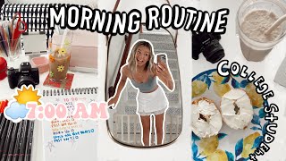 7AM morning routine: college edition *REAL, HEALTHY, & PRODUCTIVE* 🌿✨ 2021!