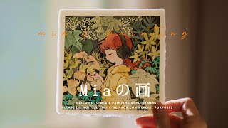 【Mia的画🎨｜Healing Watercolor】秘密花园中的音符🎵 ｜Notes in the Secret Garden ｜水彩绘画过程｜Watercolor Painting Process