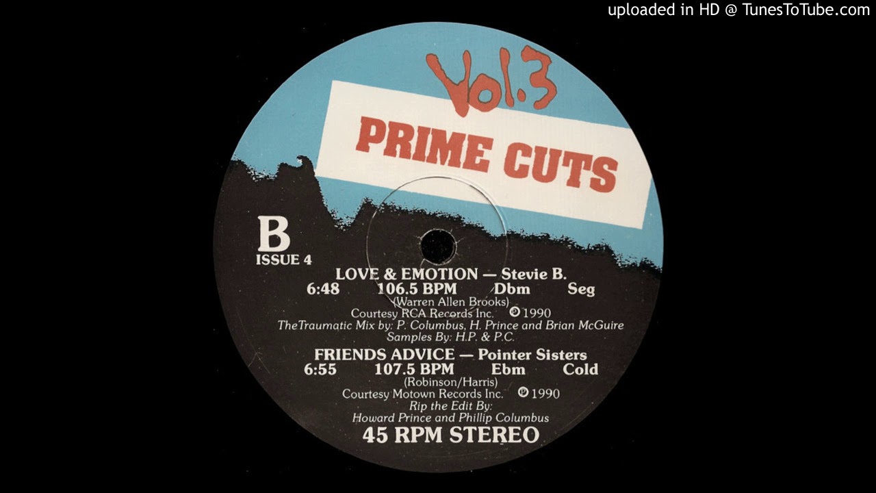 Stevie B. - Love & Emotion (Prime Cuts Version) - YouTube