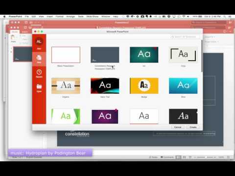 Installing A Custom Template In PowerPoint 2016 for Mac Installing A Custom Template In PowerPoint 2016 for Mac