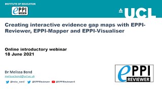 Creating interactive evidence gap maps with EPPI-Mapper - online webinar