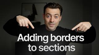 Add a Border to Sections on Squarespace
