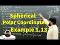 L13.2  Length dl, area da and volume dτ elements in spherical polar coordinates