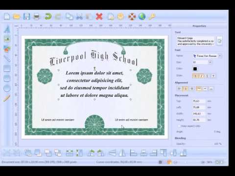 How to create and print High School Diploma How to create and print High School Diploma