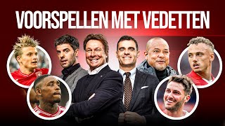 TOPSCORER: GIMENEZ of LANG? 📊 Wie wordt KAMPIOEN? 🔮 | Voorspellen met Vedetten | Eredivisie '23/'24
