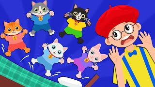 새끼 고양이 다섯 마리 4M Cartoons Korean - 어린이를 위한 노래