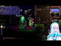 blu chan getting stomped on in terraria with crowd control live