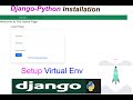 How to download and install Django with Virtual environment/ Install python / tutorial
