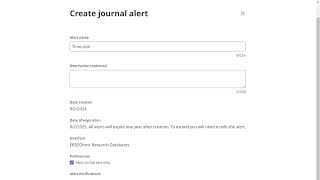 Creating Journal Alerts on the New EBSCO User Interfaces Tutorial