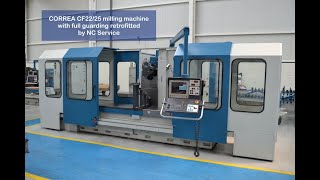 CORREA CF22/25 milling machine with full guarding retrofitted by NC Service