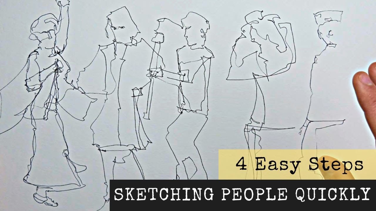 Easy People Sketches