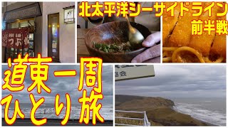 【北海道ドライブ】道東一周ひとり旅PART1。【北太平洋シーサイドライン】前半戦は，道の駅3駅を巡り，釧路で【激旨キーマカレー】と【つぶ】と【スパカツ】を！