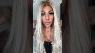 What wig? Beautiful long blonde lace front wig!