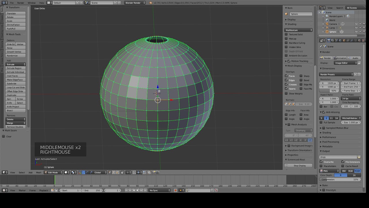 Blender 3D Unwrap Sphere - YouTube