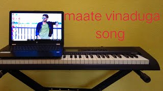 maate vinaduga song in keyboard | key board practice