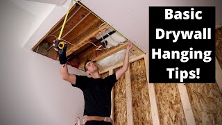 Hanging Drywall on a Small Ceiling