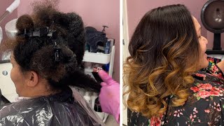 FIRST HAIR COLOR EVER ON A NEW AMAZING CLIENT | OMBRE HAIR | CASSANDRA OLIVIA