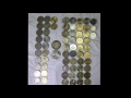 collection of 65 types of five rupees coins