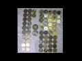 collection of 65 types of five rupees coins