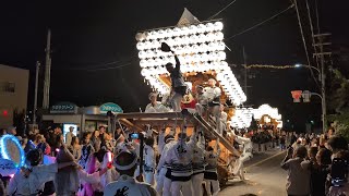 【HD高画質】嬉 だんじり でんでん 伏見堂公民館前パレード 南河内だんじり祭 春日神社 令和6年 2024年‎10月‎12日