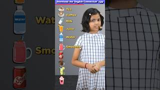 10 Beverages🍹 in English | Learn with Adi | Kids Adi Connection #shorts