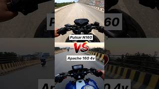 Pulsar N160 VS Apache 160 4v 🔥 Gear Challenge #shorts #n160