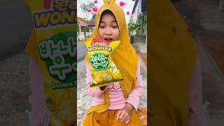 SUL4P SUSU JADI CHIKI PISANG WONHAE #makan #jajanan #mukbang