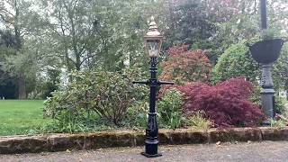 Polished Brass Victorian Lamp Post - Miniature 1.5m